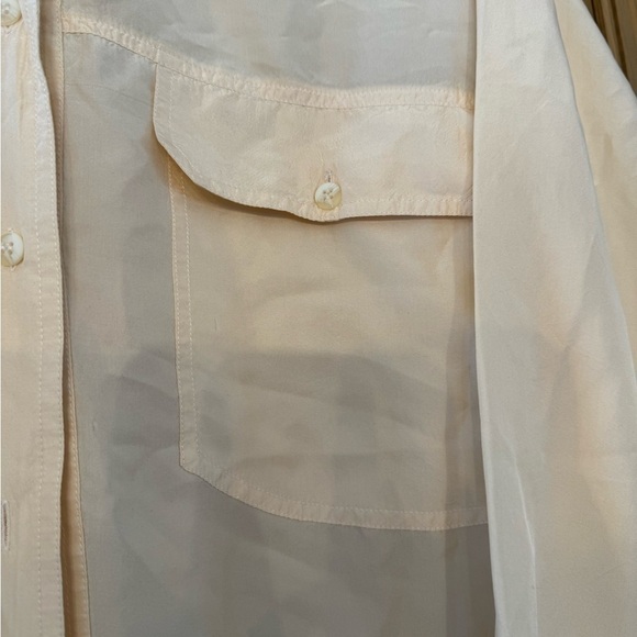 Vintage The Limited '90s Oversized Silk Button Front Blouse / Medium - Picture 2 of 13